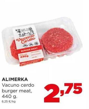 Alimerka Alimerka Vacuno Cerdo Burger Meat oferta