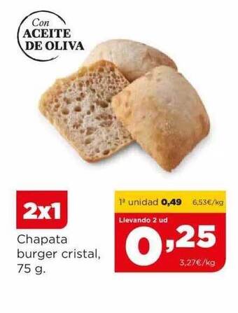 Alimerka Chapata Burger Cristal oferta
