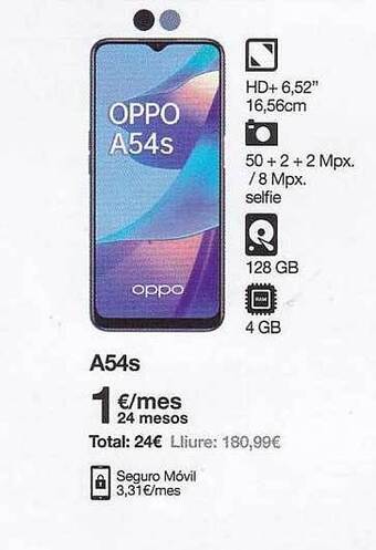 Orange A54s Oppo oferta