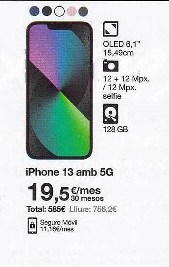 Orange Iphone 13 Amb 5g oferta
