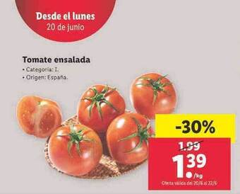 Lidl Tomate Ensalada oferta