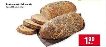 Lidl Pan Campeón Del Mundo oferta