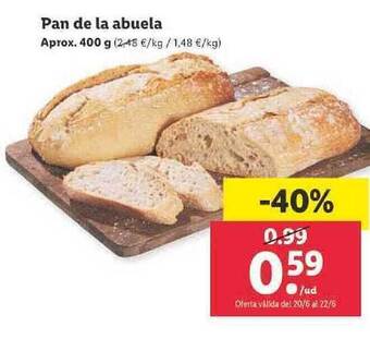Lidl Pan De La Abuela oferta