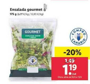 Lidl Ensalada Gourmet oferta
