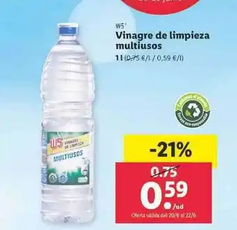 Lidl W5 Vinagre De Limpieza Multiusos oferta
