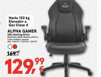 Worten Alpha Gamer Silla Gaming Sírius oferta