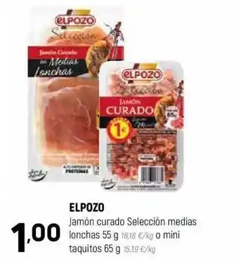 Coviran Elpozo Jamón Curado Selección Medias oferta
