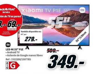 MediaMarkt Led 4k 55 oferta