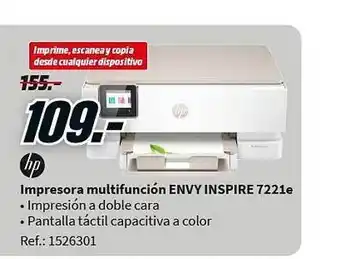 MediaMarkt Impresora Multifunción Envy Inspire 7221e Hp oferta
