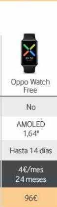 Vodafone Oppo Watch Free oferta