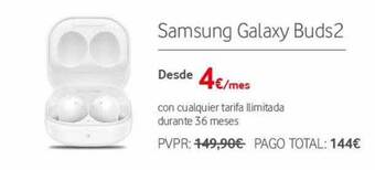 Vodafone Samsung Galaxy Buds2 oferta