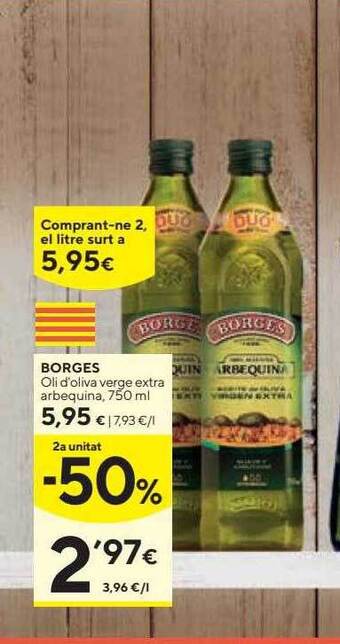 Caprabo Borges Oli D'oliva Verge Extra Arbequina oferta