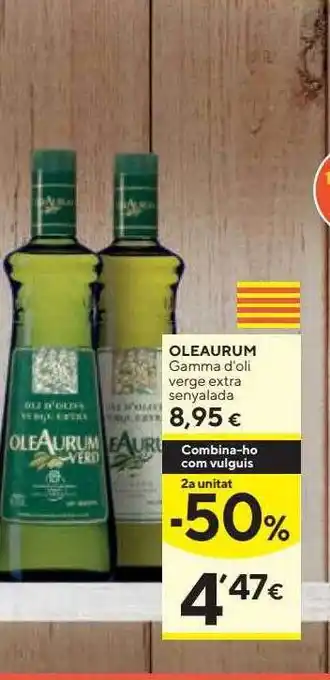 Caprabo Oleaurum Gamma D'oli Verge Extra Senyalada oferta