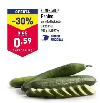 ALDI Pepino 400g oferta
