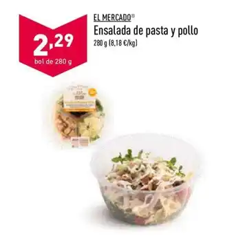 ALDI Ensalada de pasta y pollo 280g oferta