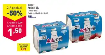 ALDI Danone Actimel 6 x 100ml oferta