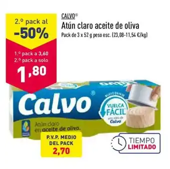 ALDI Atún claro aceite de oliva 3 x 52g oferta