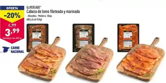 ALDI Cabeza de lomo fileteada y marinada 600g oferta