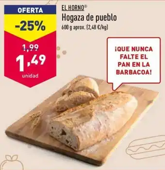 ALDI Hogaza de pueblo 600g oferta