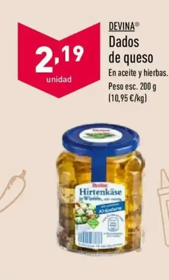 ALDI Dados de queso 200g oferta