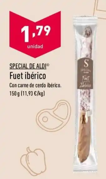 ALDI Fuet ibèrico 150g oferta