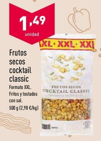 ALDI Frutos secos cocktail classic 500g oferta