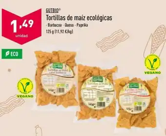 ALDI Tortillas de maiz ecológicas 125g oferta