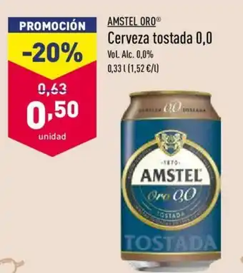 ALDI Cerveza tostada 0,0 oferta