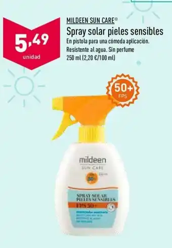 ALDI Spray solar pieles sensibles 250ml oferta
