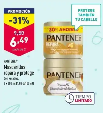 ALDI Mascarillas repara y protege 2 x 300ml oferta