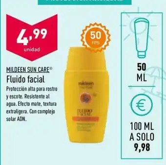 ALDI Fluido facial oferta