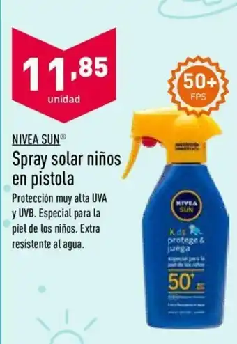 ALDI Spray solar niños en pistola oferta