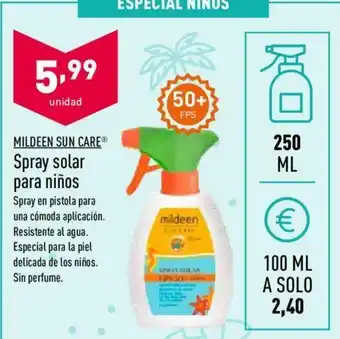 ALDI Spray solar para niños oferta
