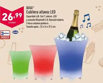 ALDI Cubitera altavos LED oferta