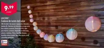 ALDI Cadena de luces led solar oferta