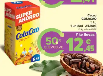 Carrefour Cacao Colacao 5 kg oferta