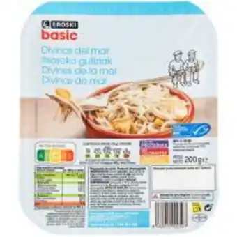 Eroski Divinas del mar eroski basic, bandeja 200 g oferta