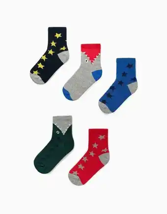 Zippy 5 pares de calcetines para niño 'dino, shark & stars', multicolor oferta