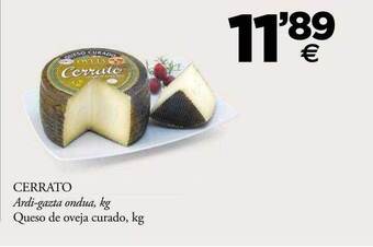 BM Supermercados Cerrato Queso De Oveja Curado Kg oferta