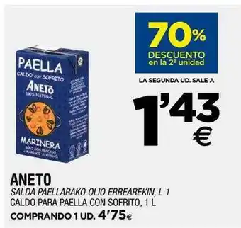 BM Supermercados Aneto Caldo Para Paella Con Sofrito oferta