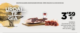 BM Supermercados Mafresa Paleta De Cebo Ibérico 50% Raza Ibérica oferta