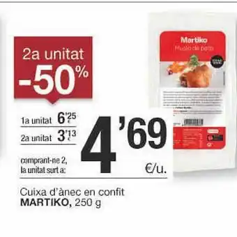 BonpreuEsclat 2a Unitat -50% Cuixa D'ànec En Confit Martiko oferta