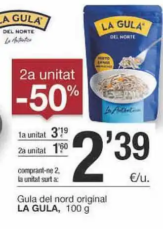 BonpreuEsclat 2a Unitat -50% Gula Del Nord Original La Gula oferta