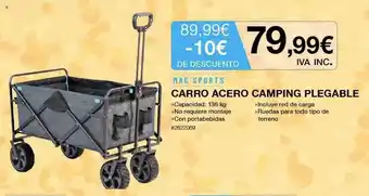 Costco Mc Sports Carro Acero Camping Plegable oferta