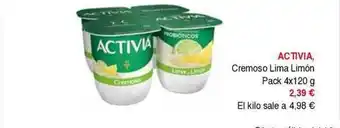 Masymas Activia Cremoso Lima Limón oferta