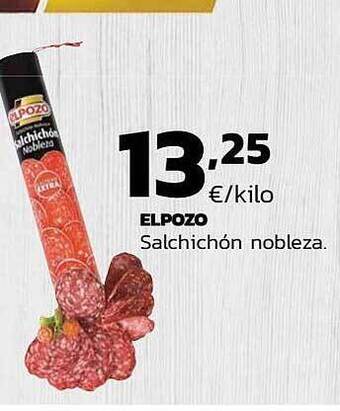 Supermercados Lupa Elpozo Salchichón Nobleza oferta