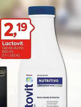 Suma Supermercados Lactovit Gel De Ducha oferta