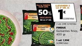 Supermercados Lupa Findus Guisantes Finos oferta