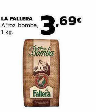 Supermercados Lupa La Fallera Arroz Bomba oferta