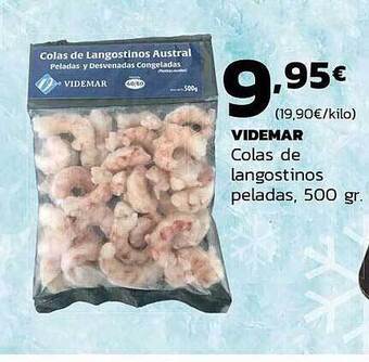 Supermercados Lupa Videmar Colas De Langostinos Peladas oferta